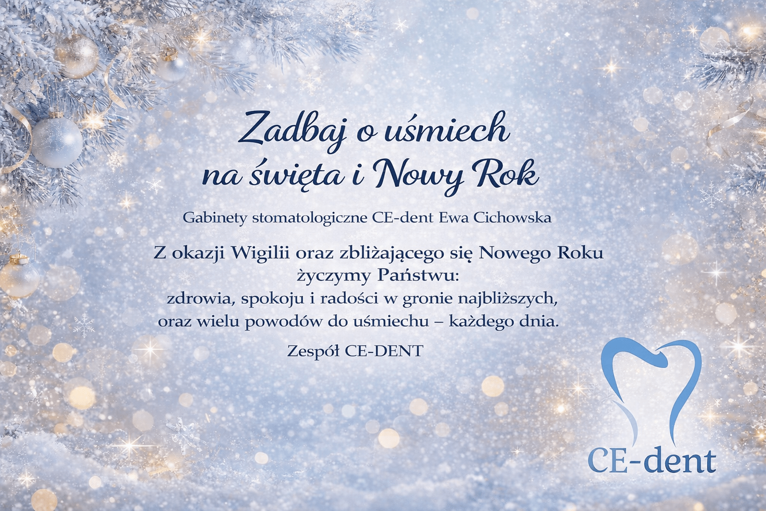 Zadbaj o uśmiech na święta i Nowy Rok