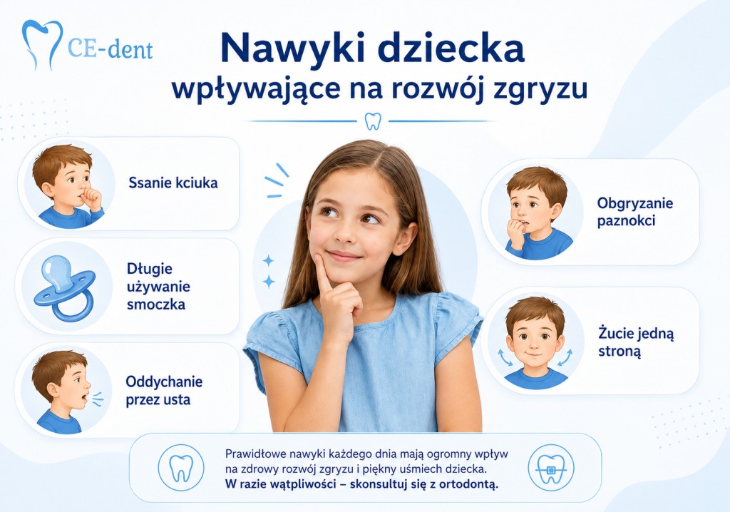 Nawyki dziecka wpływające na rozwój zgryzu